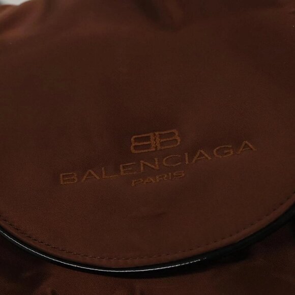 BALENCIAGA Backpack Nylon Brown Auth bs24055 - Picture 13 of 16